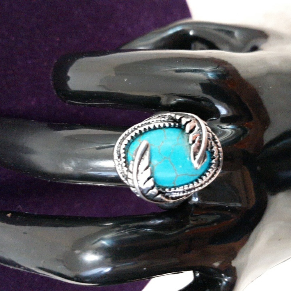 Turquoise Boho Ring New - image 2